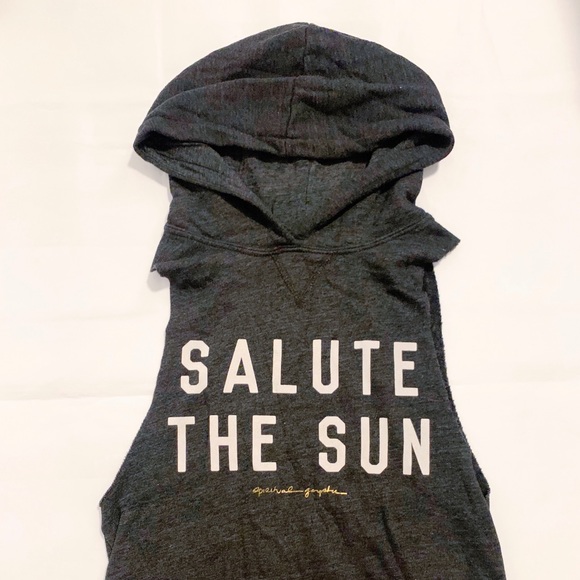 Spiritual Gangster “Salute The Sun” crop hoodie - Picture 2 of 4